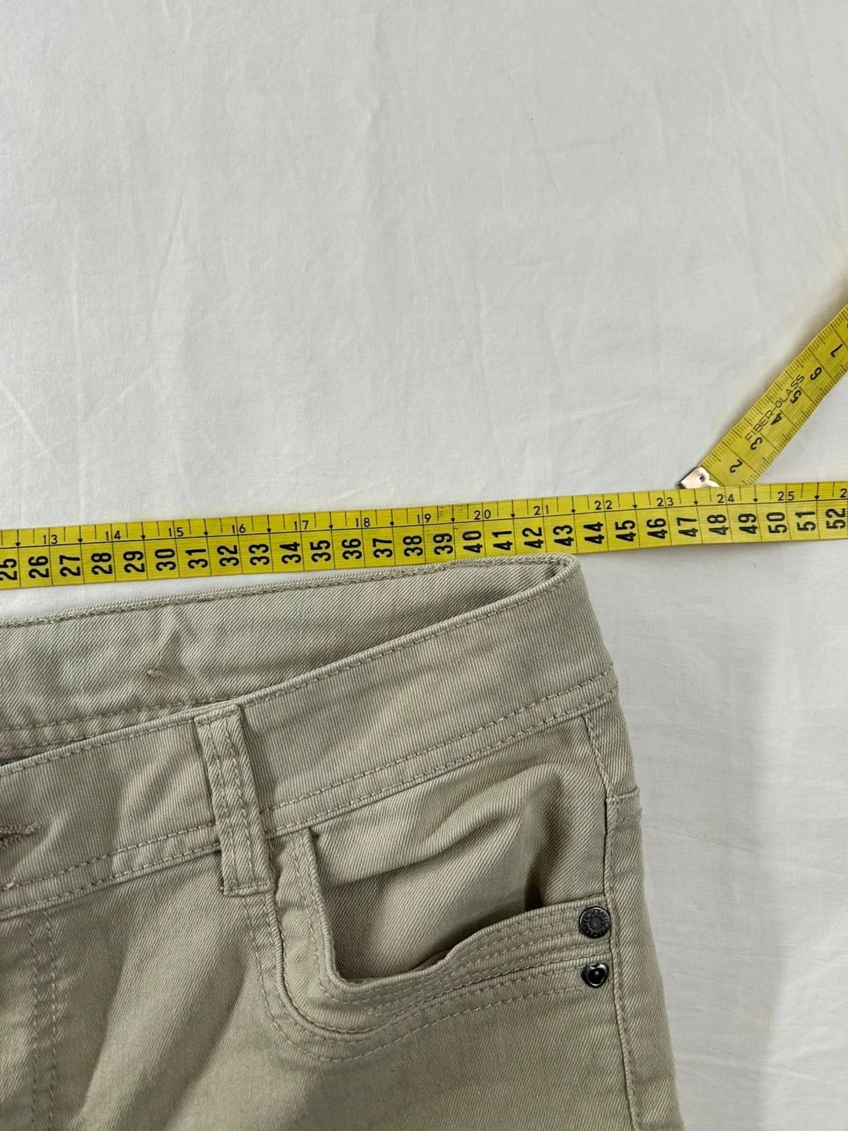 Jeans curtos bege creme ms mode – photo 6